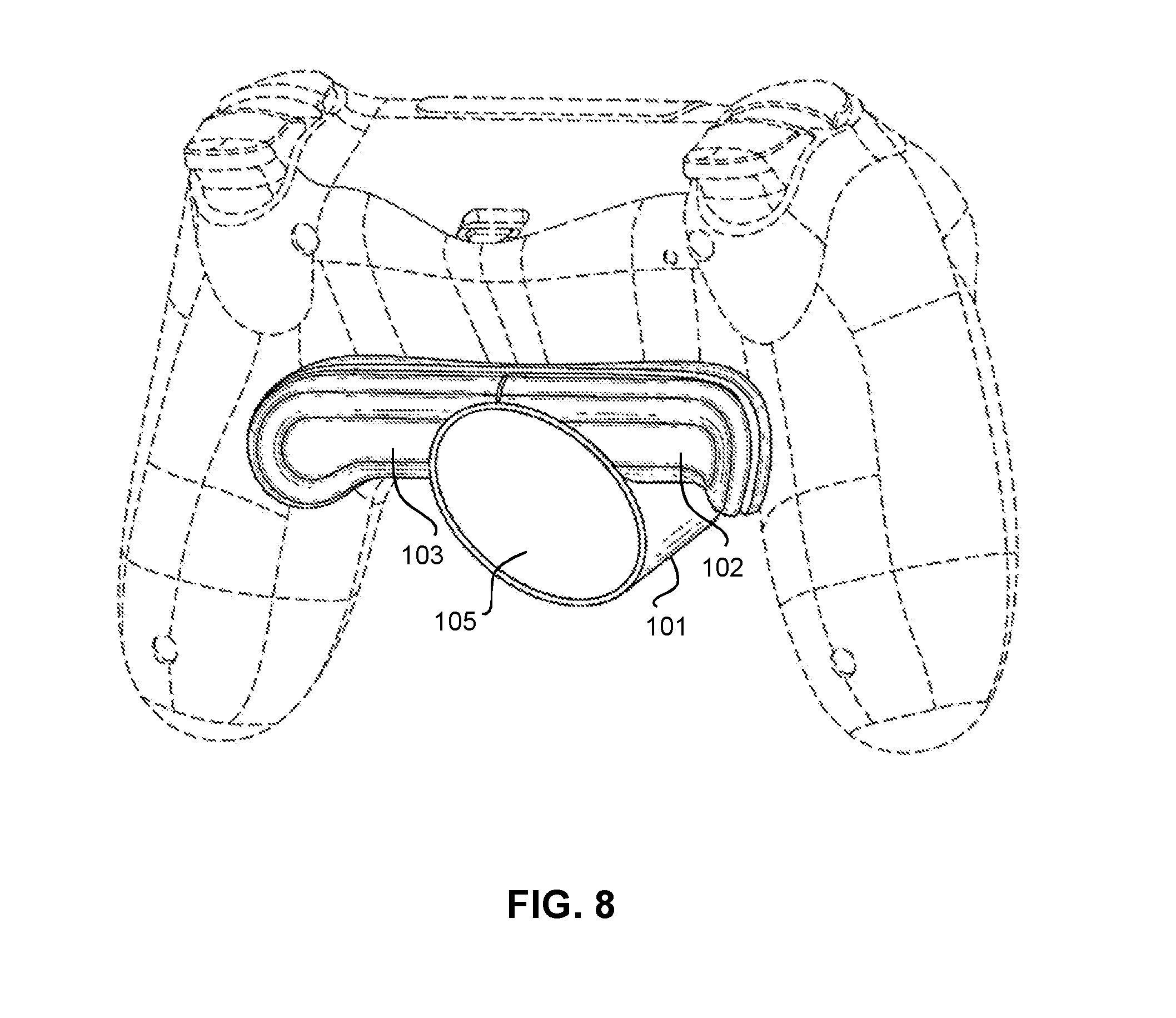 DualSense back button patent image