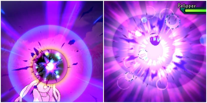 Pokémon using and being hit with Psycho Boost