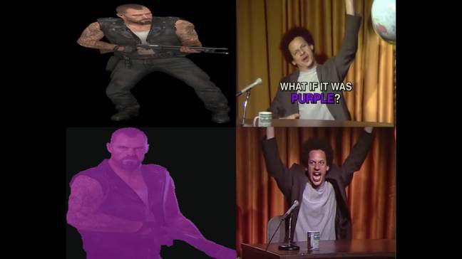purple francis eric andre meme