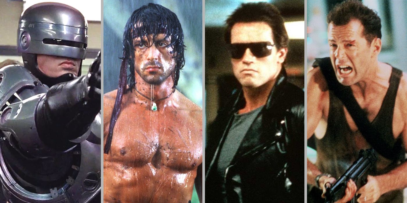 RoboCop, John Rambo, The T-800 Terminator and John McClane