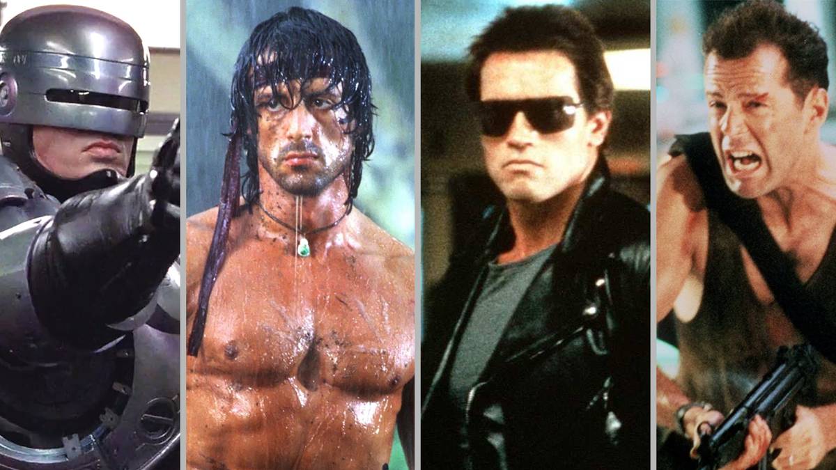 RoboCop, John Rambo, The T-800 Terminator and John McClane