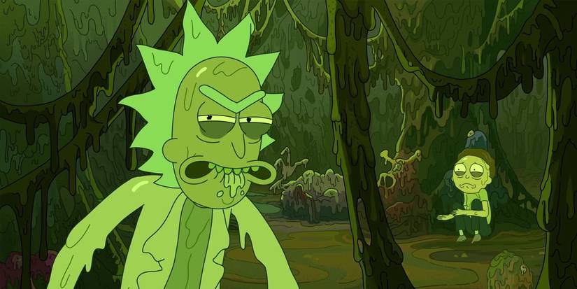 A still from the Rick and Morty episode Rest And Ricklaxation (S03E06)