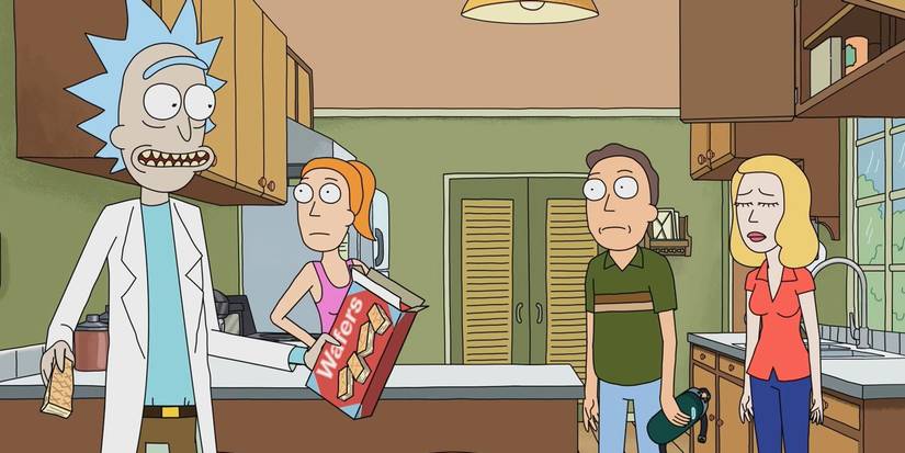 A still from the Rick and Morty episode Rixty Minutes (S01E08)