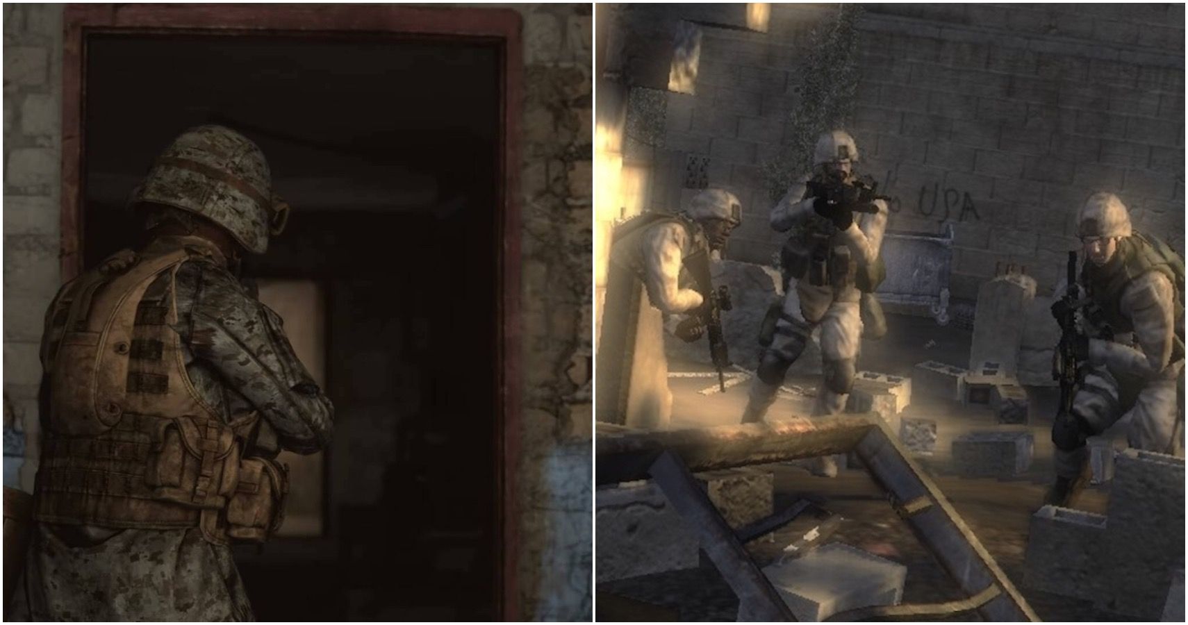 six days in fallujah split image