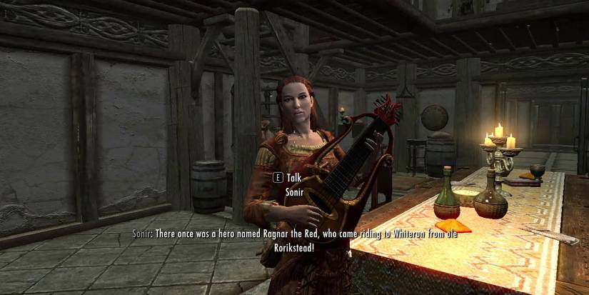 Sonir, a bard in Skyrim