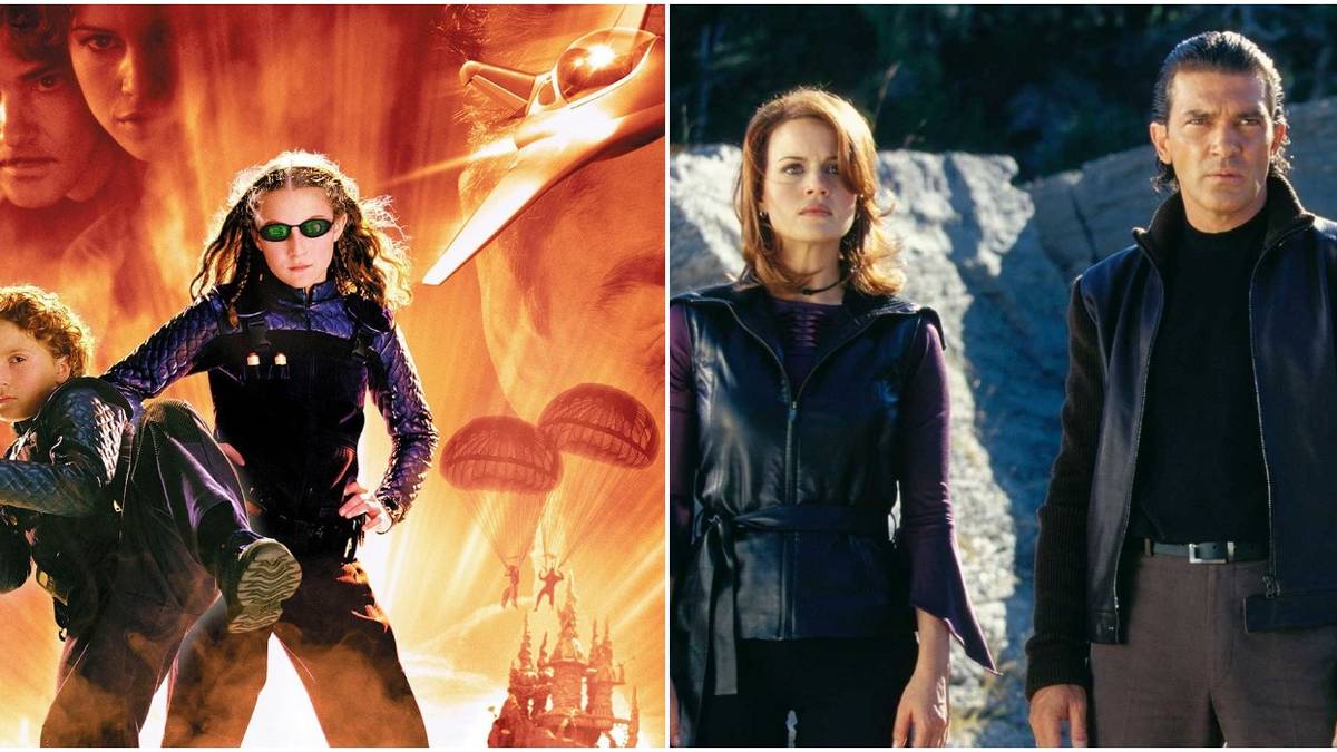 spy kids poster and family split