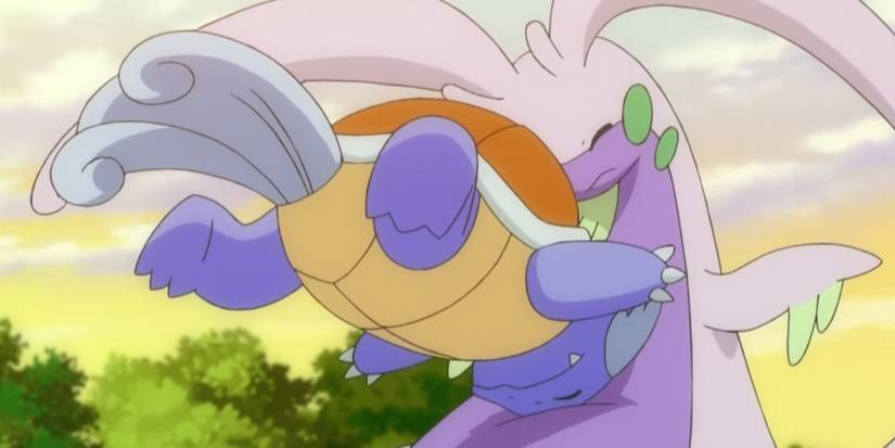Wartortle using Skull Bash in the Pokemon anime