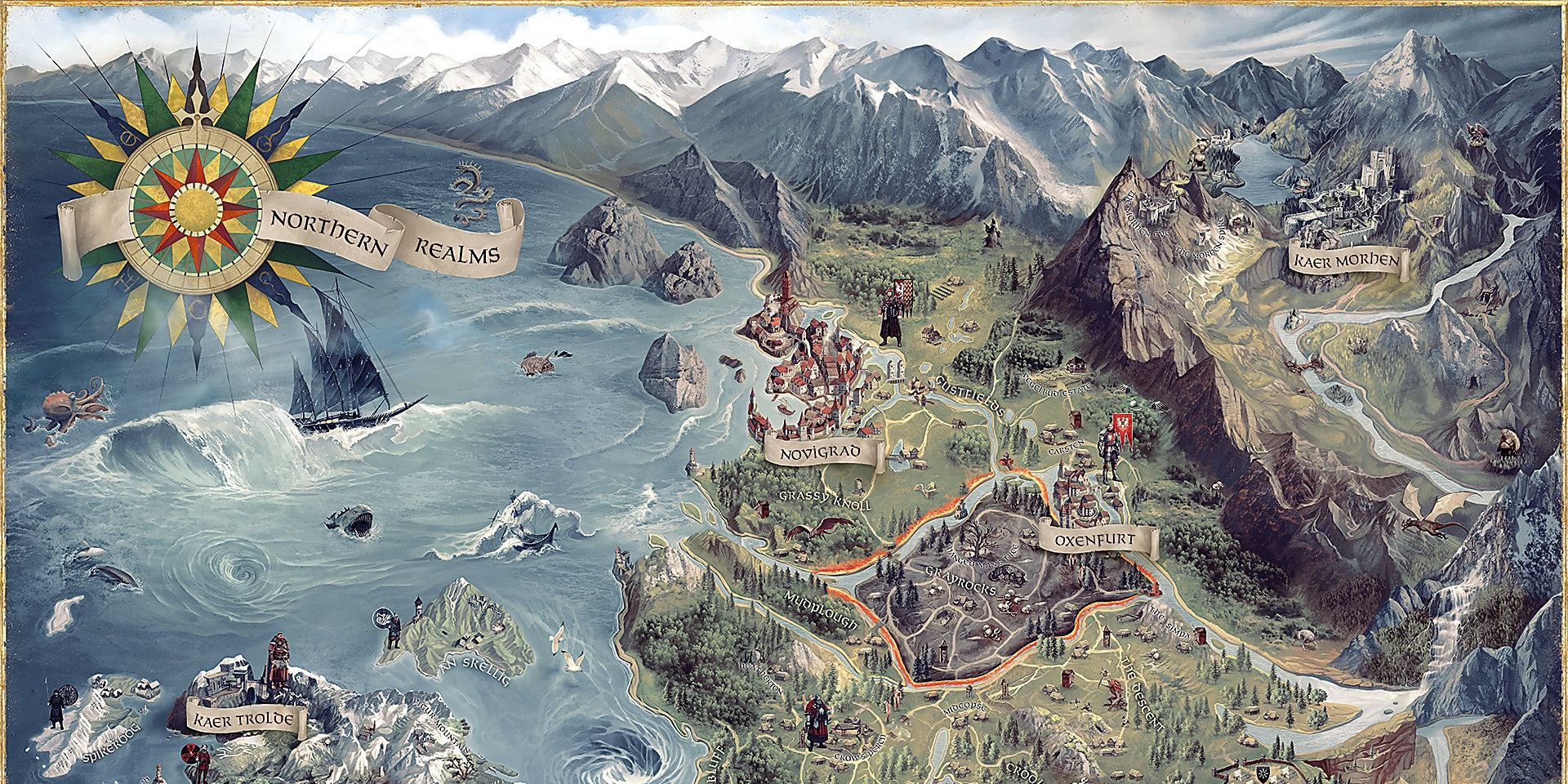 Map of the witcher 3