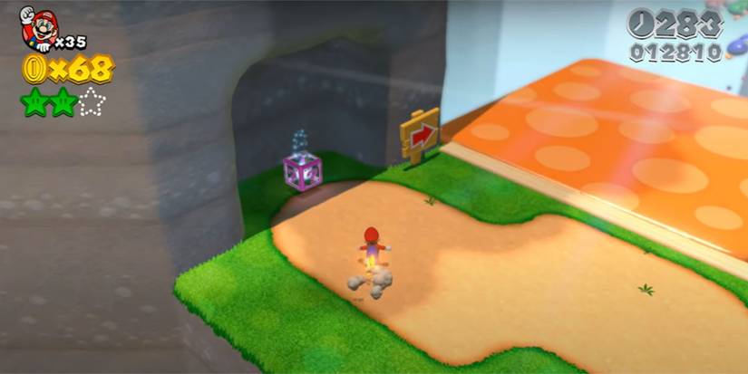 super mario 3d world 4-4 green star 3