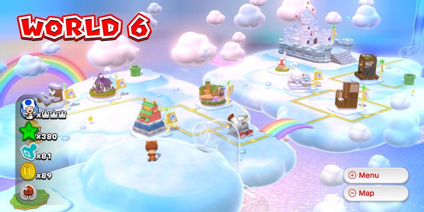 super mario 3d world castle 6 stars and stamp