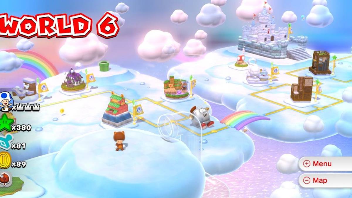 super mario 3d world 6 castle green stars stamp