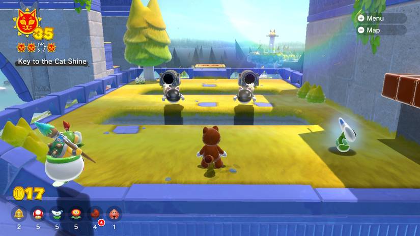 super mario 3d world cat key