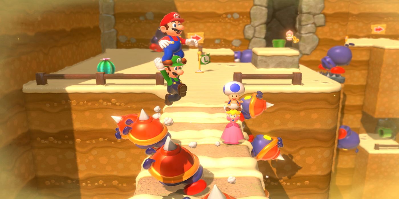 Mario 3D world gameplay