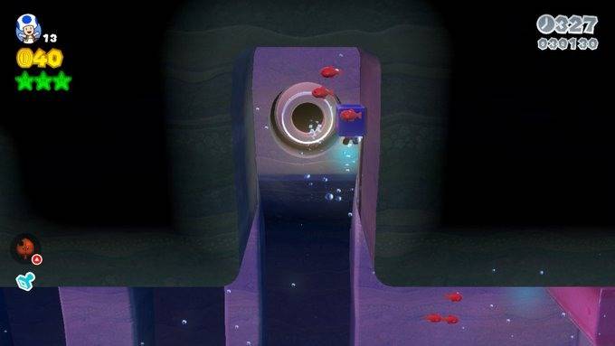 super mario 3d world green star