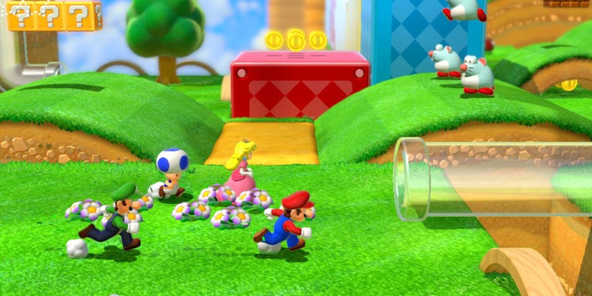 Super Mario 3D World four-person multiplayer