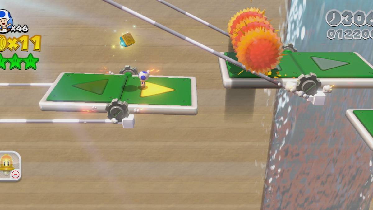 super mario 3d world switchboard falls green stars stamps