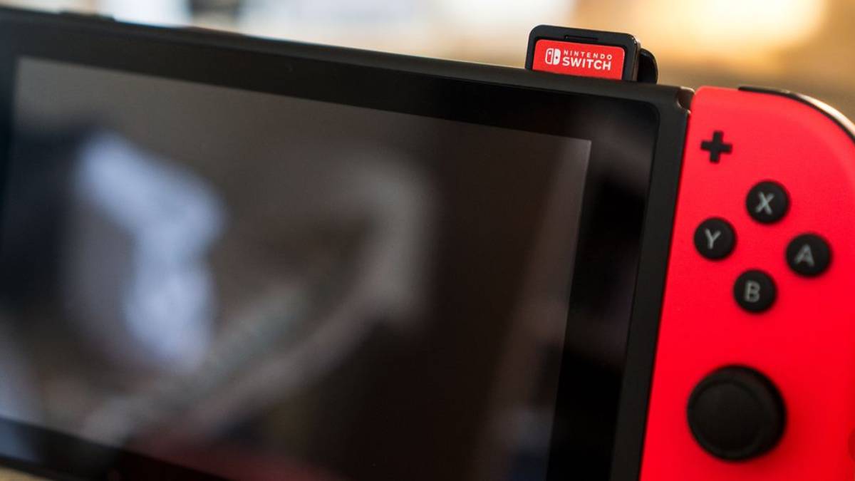 nintendo switch with game