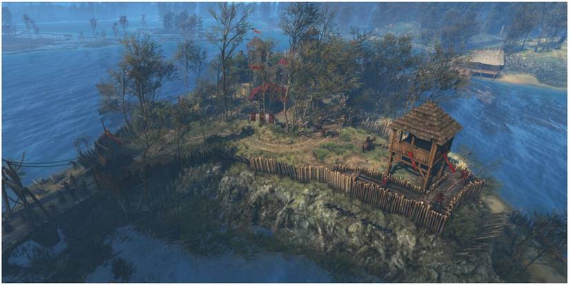 small island location controlled by redanian forces.