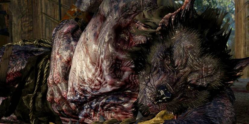 the named werewolf lying down.