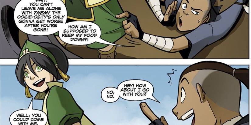 Toph takes sokka