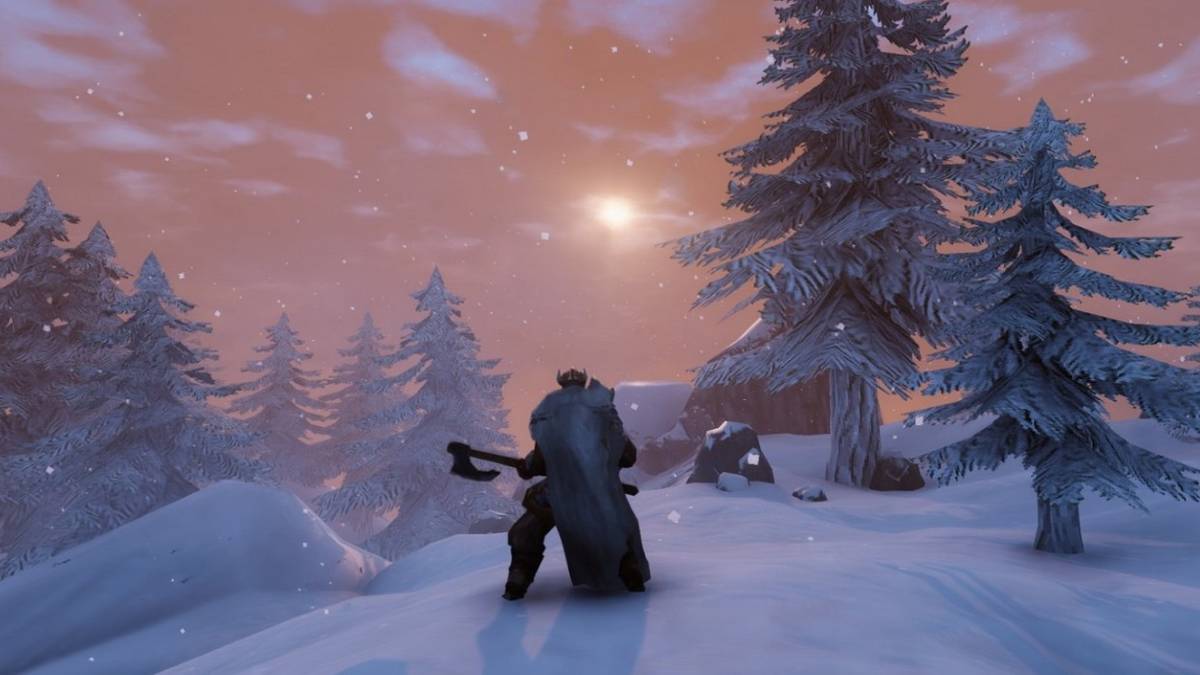 valheim snow covered hill