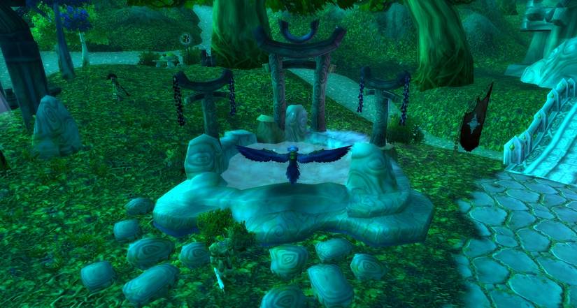 world of warcraft moonglade moonwell in-game screenshot