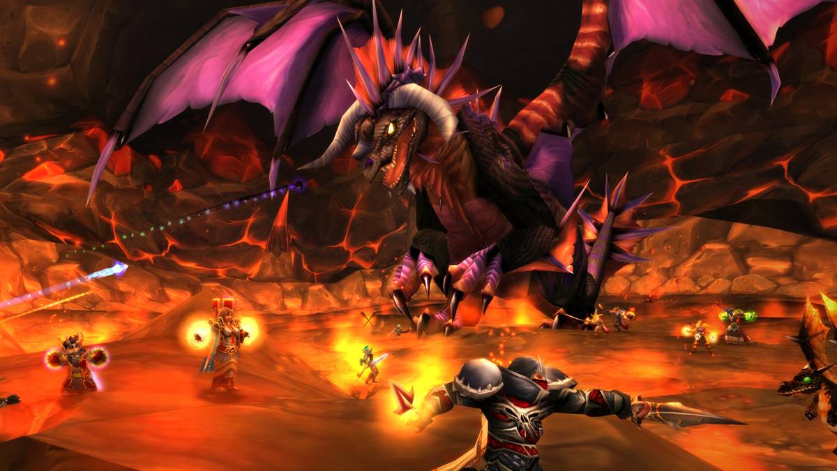 world of warcraft dragon fight lava