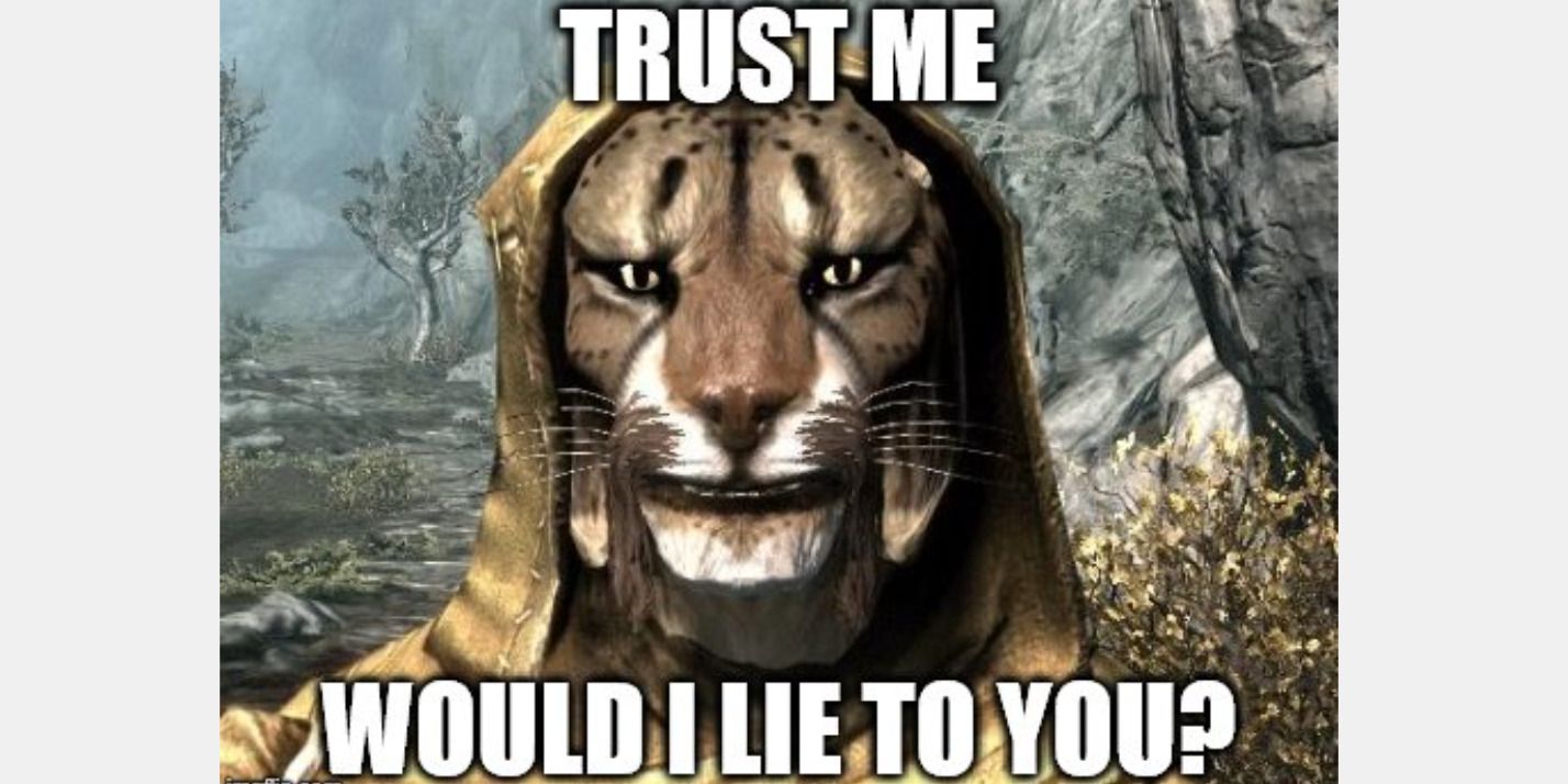 10 Skyrim NPC Memes M'aiq the Liar