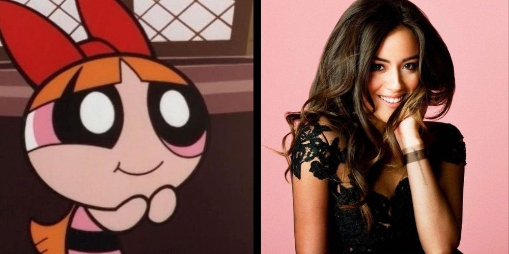 Powerpuff Girls Blossom and Chloe Bennet