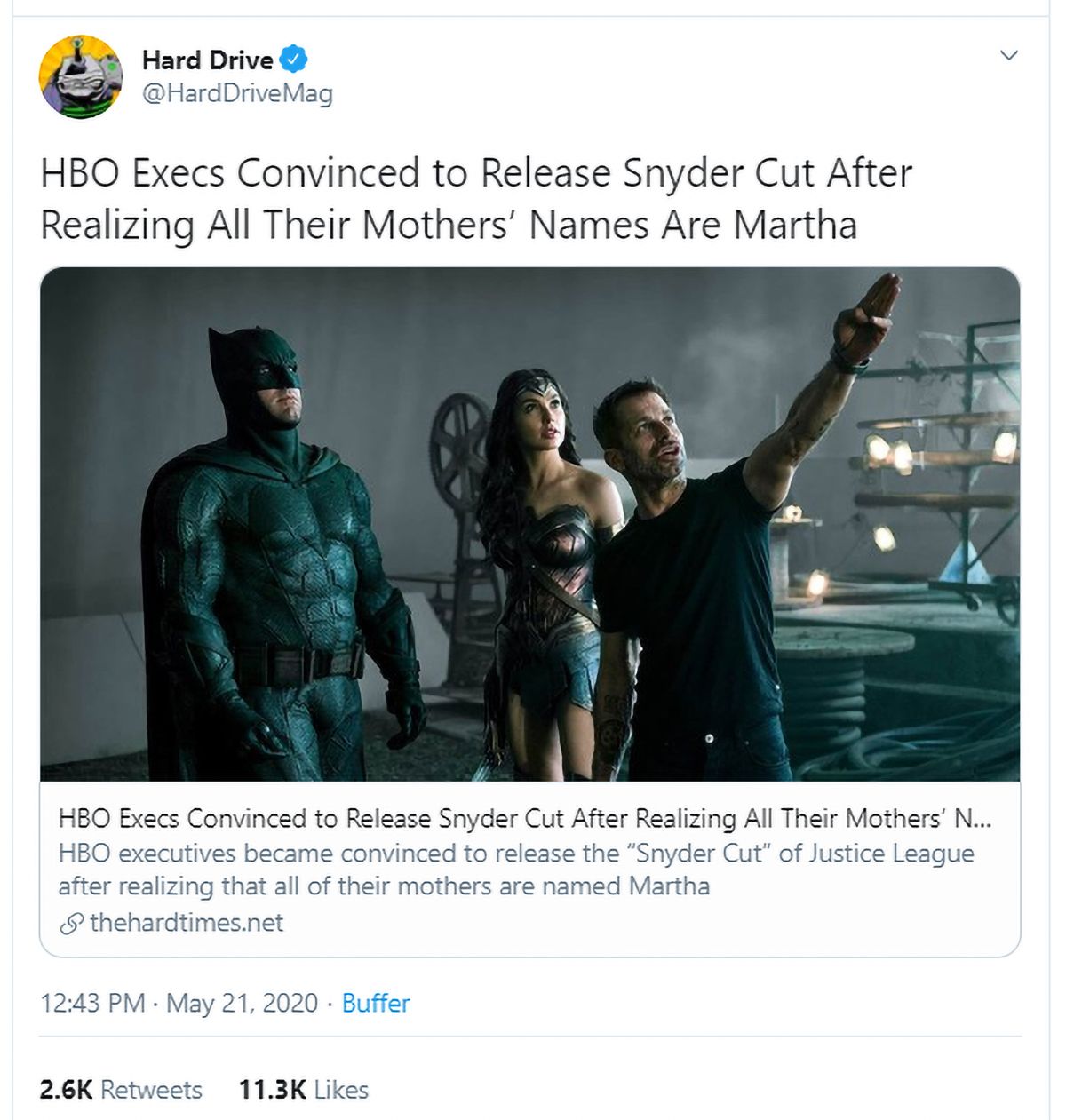  Zack Snyder Directing Batman