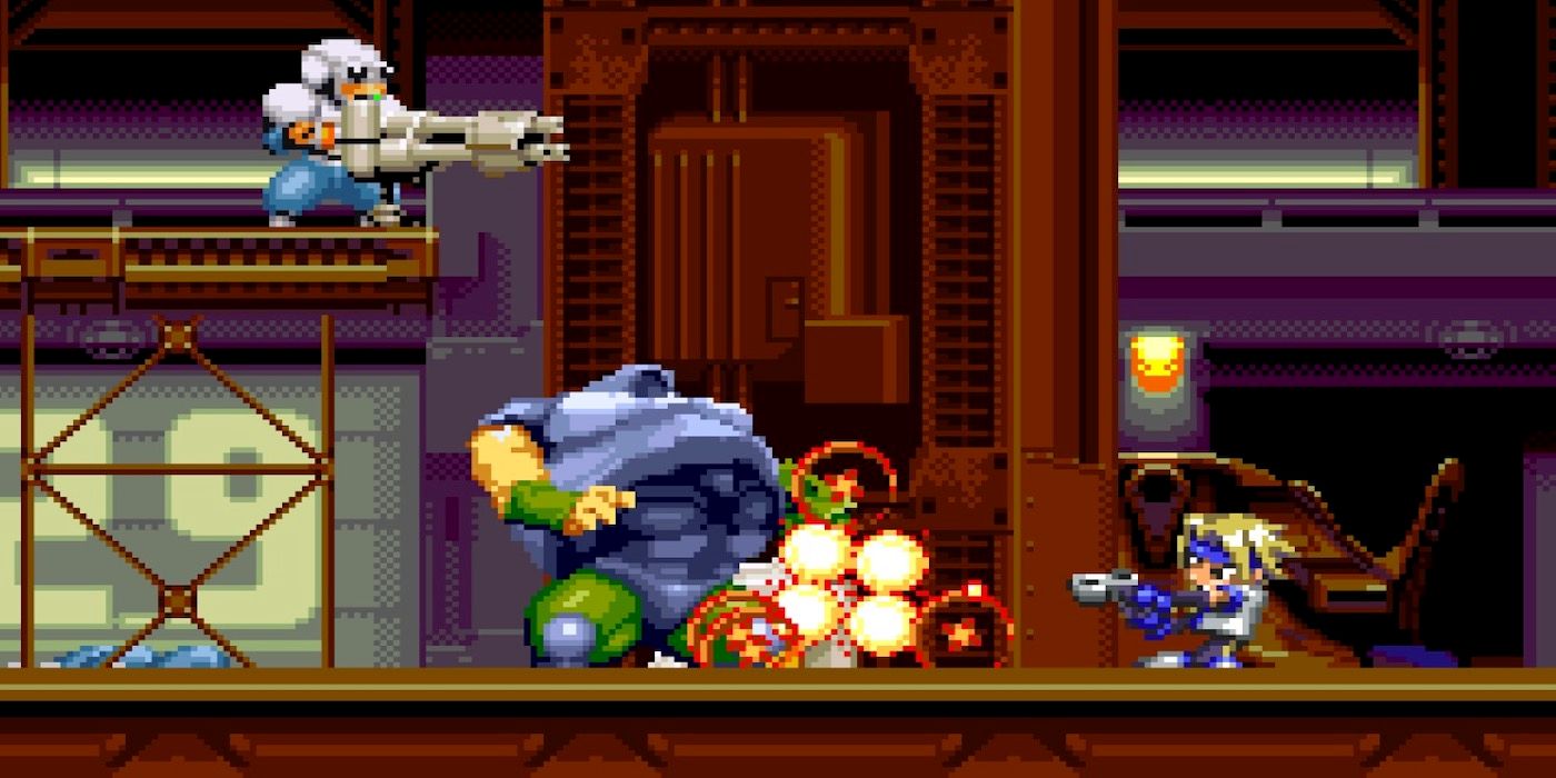Gunstar Super Heroes gameplay screenshot