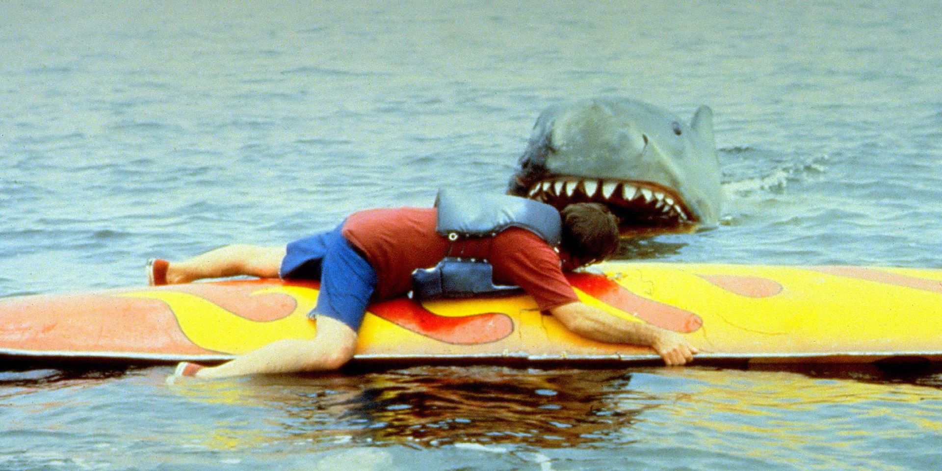 A shark attack in Jaws 2