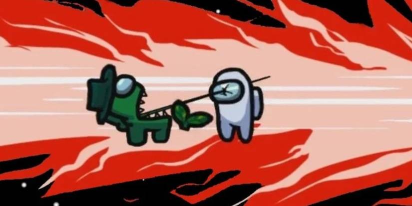 An impostor killing a crewmate in Among Us