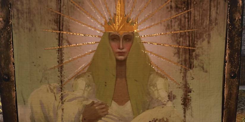 An Andraste painting in Dragon Age: Origins