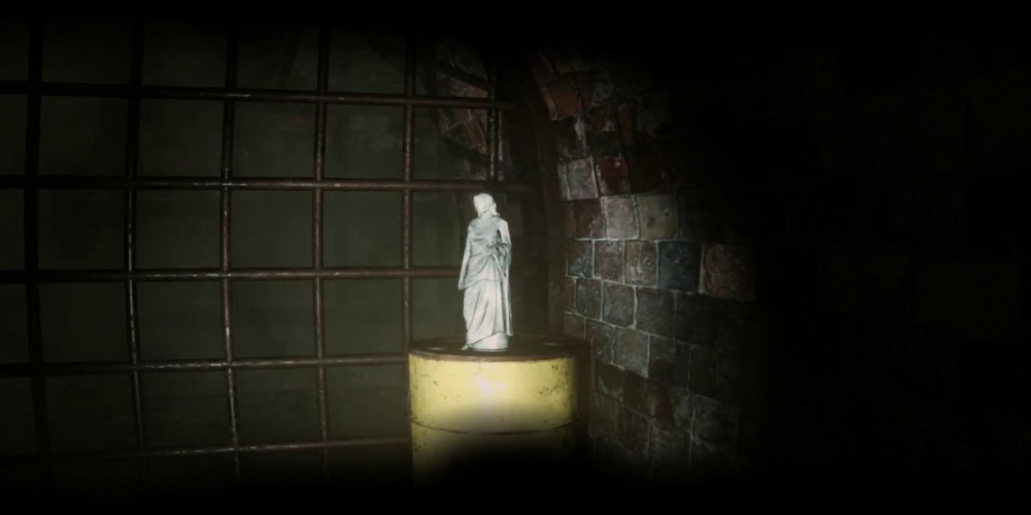 Evil Within angel statue