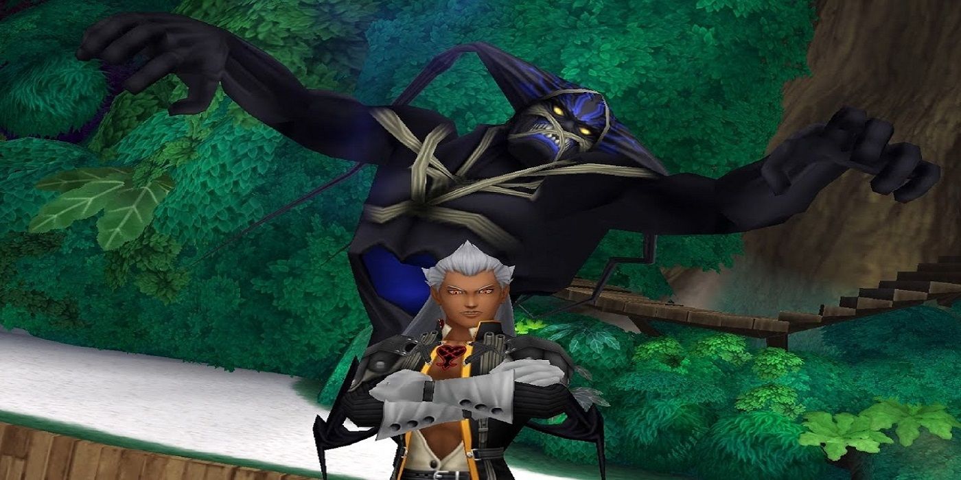 Ansem the Seeker of Darkness at Destiny Islands in Kingdom Hearts