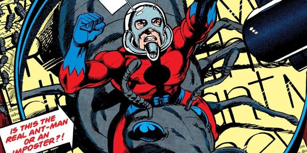 Ant-Man rides in ant in the Marvel comics