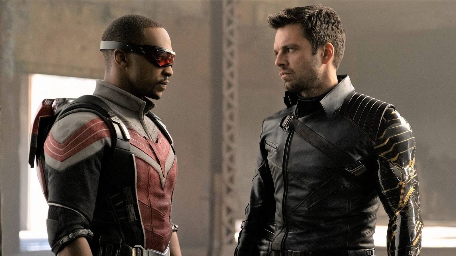 Anthony Mackie and Sebastian Stan in The Falcon and the Winter Soldier