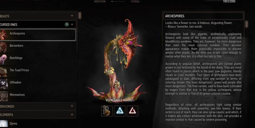 Beastiary Entry for Archespores