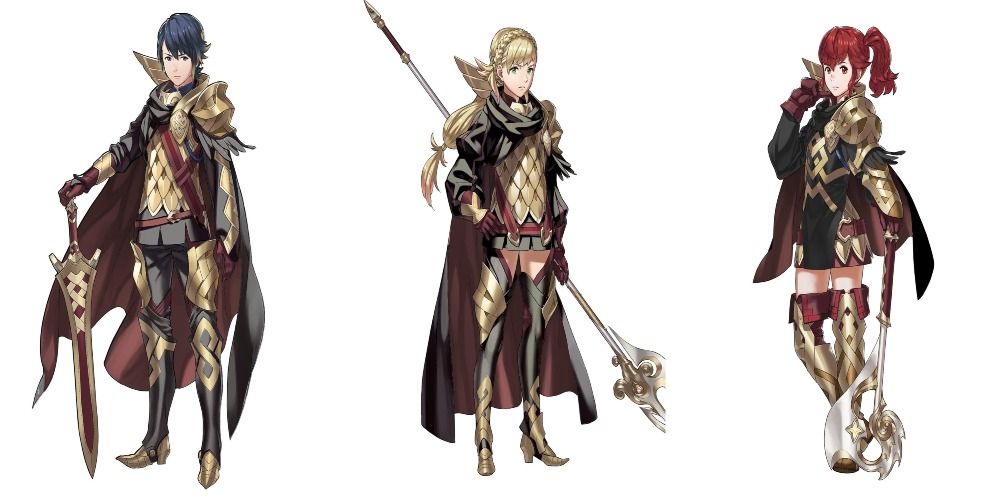 Three starter characters in FEH
