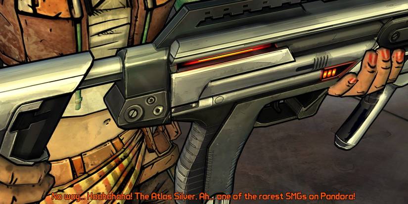 Sasha Holding An Atlas Silver SMG In Tales From The Borderlands