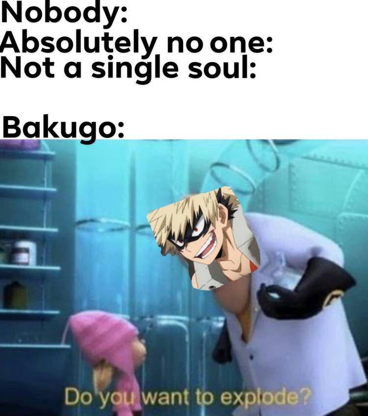 Exploding Chicken Meme Best My Hero Academia Bakugo Memes
