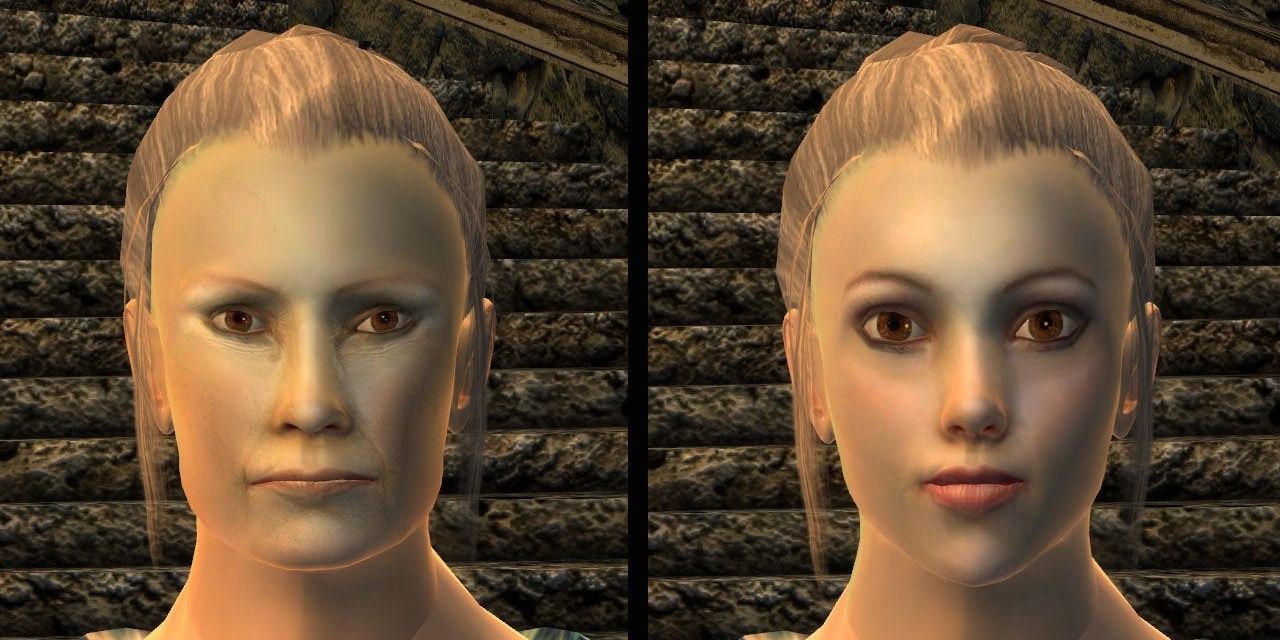 12 female brows skyrim mod