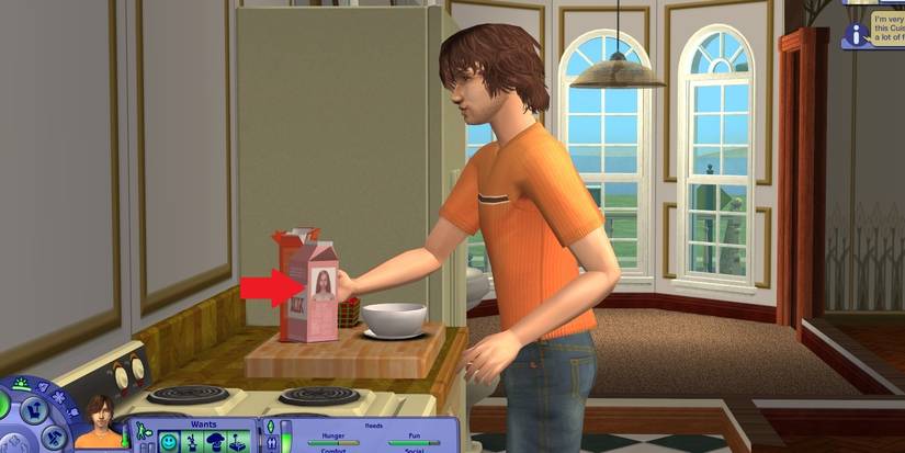 Milk Carton Featuring Bella Goth From The Sims 2