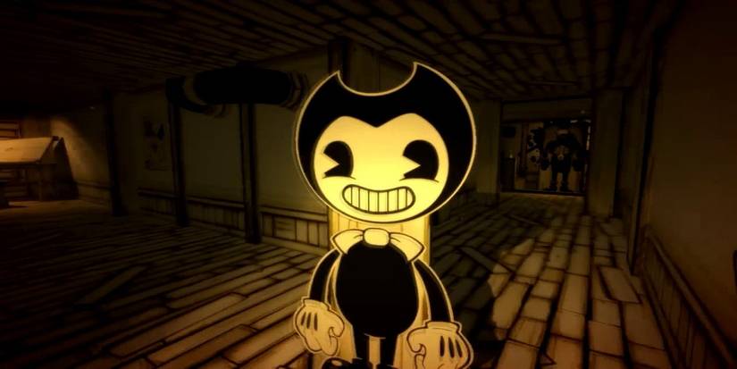 Bendy cardboard cutout