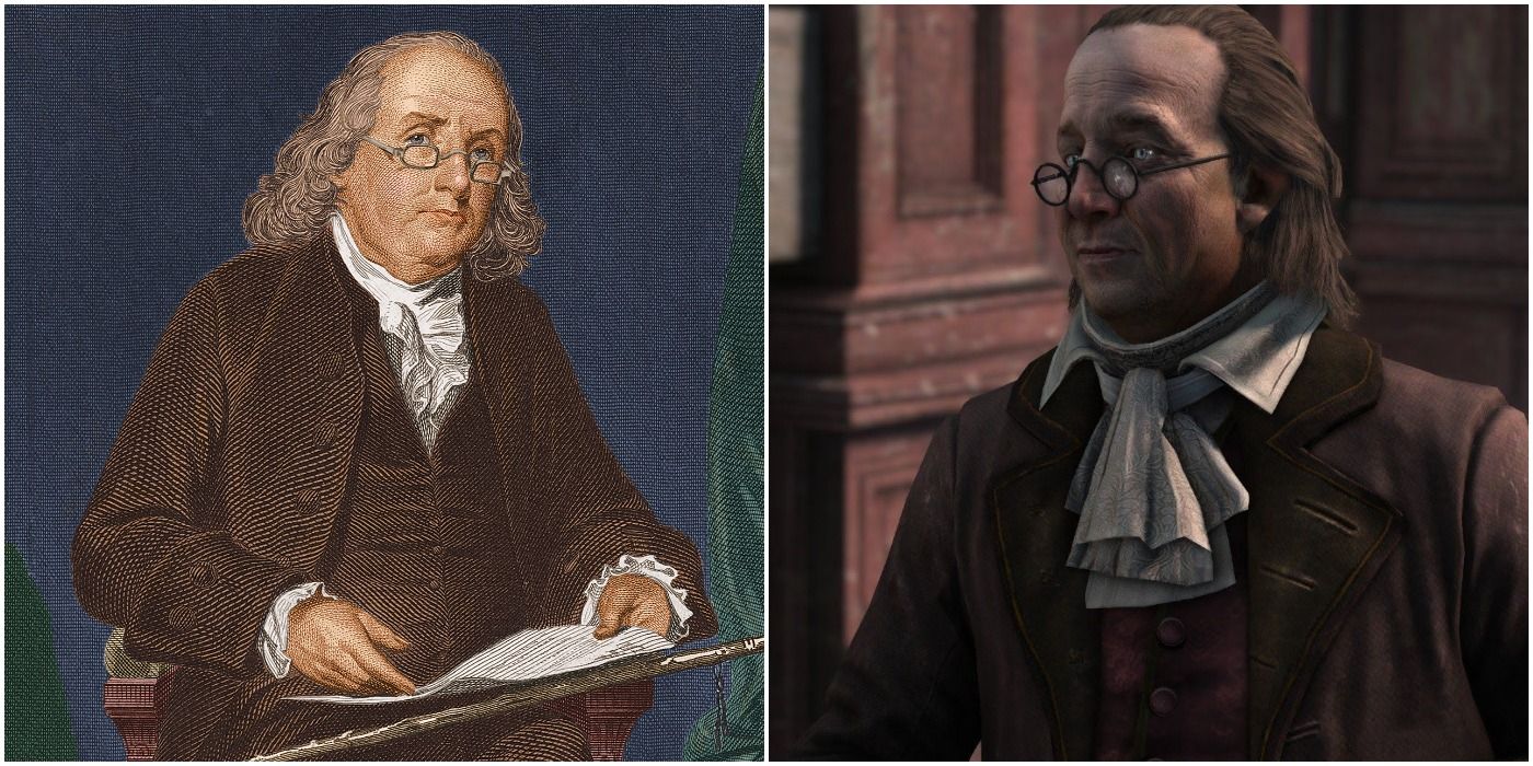 Benjamin Franklin has many occupations in Assassin's Creed III, Rogue, and Unity