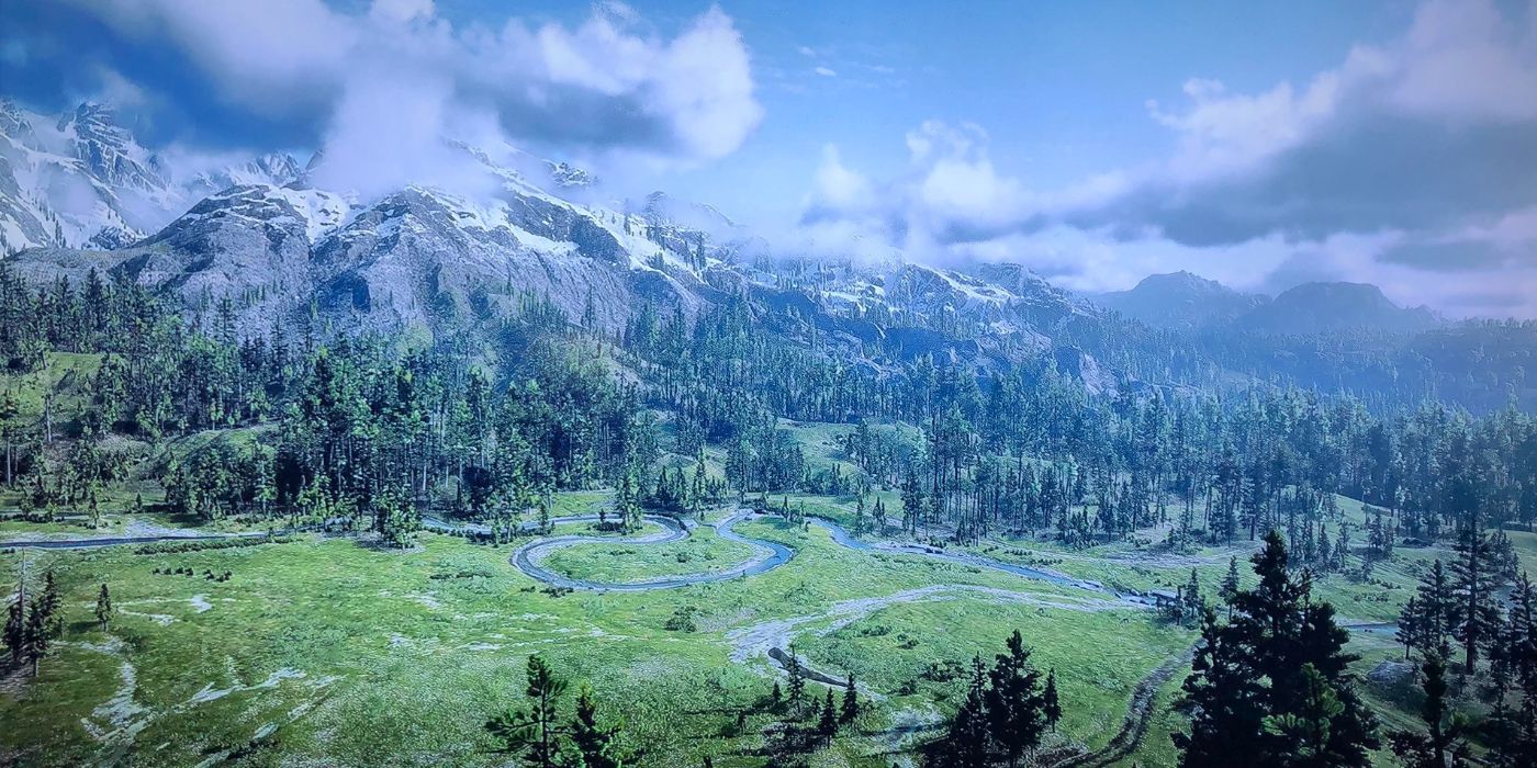 Red Dead Redemption 2 Aerial View Of Big Valley