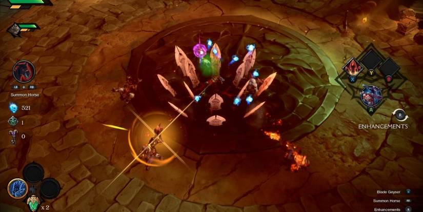 The Blade Geyser Is War's Wrath Ability In Darksiders Genesis