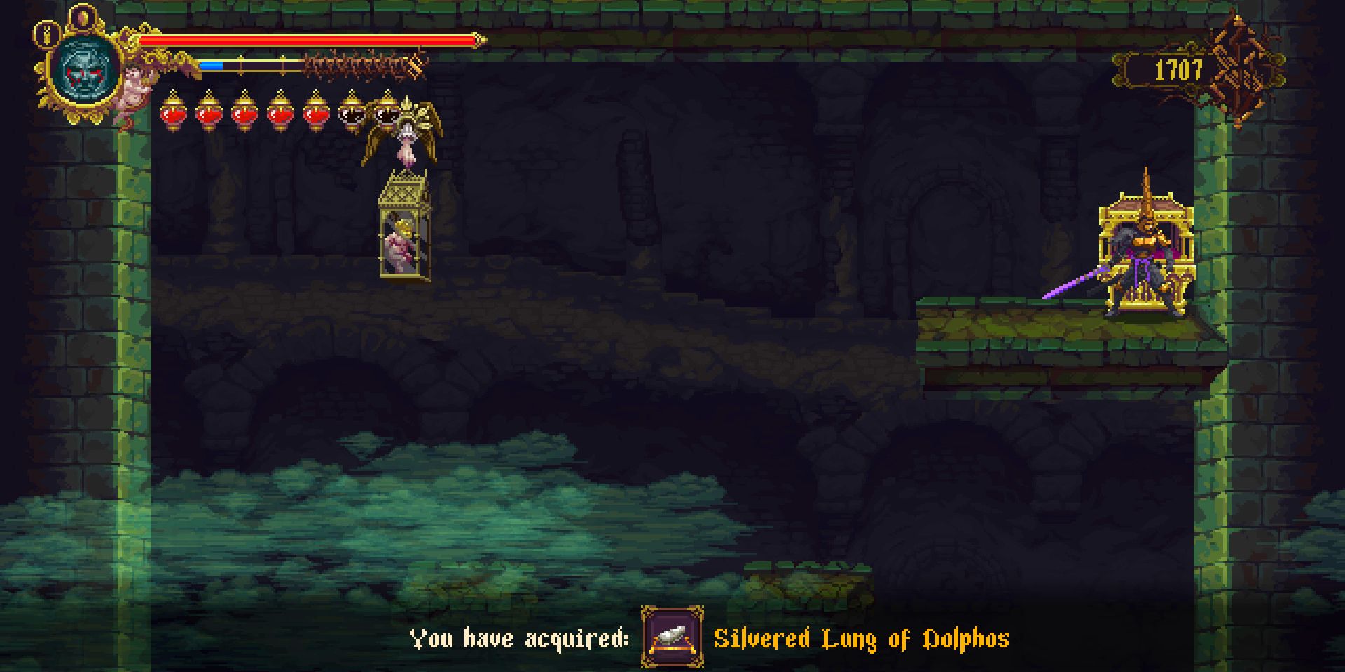 area where players find the relic that makes them immune to poison.