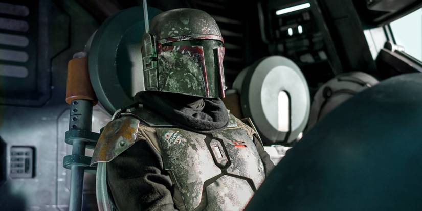Boba Fett in the cockpit of Slave I in The Mandalorian